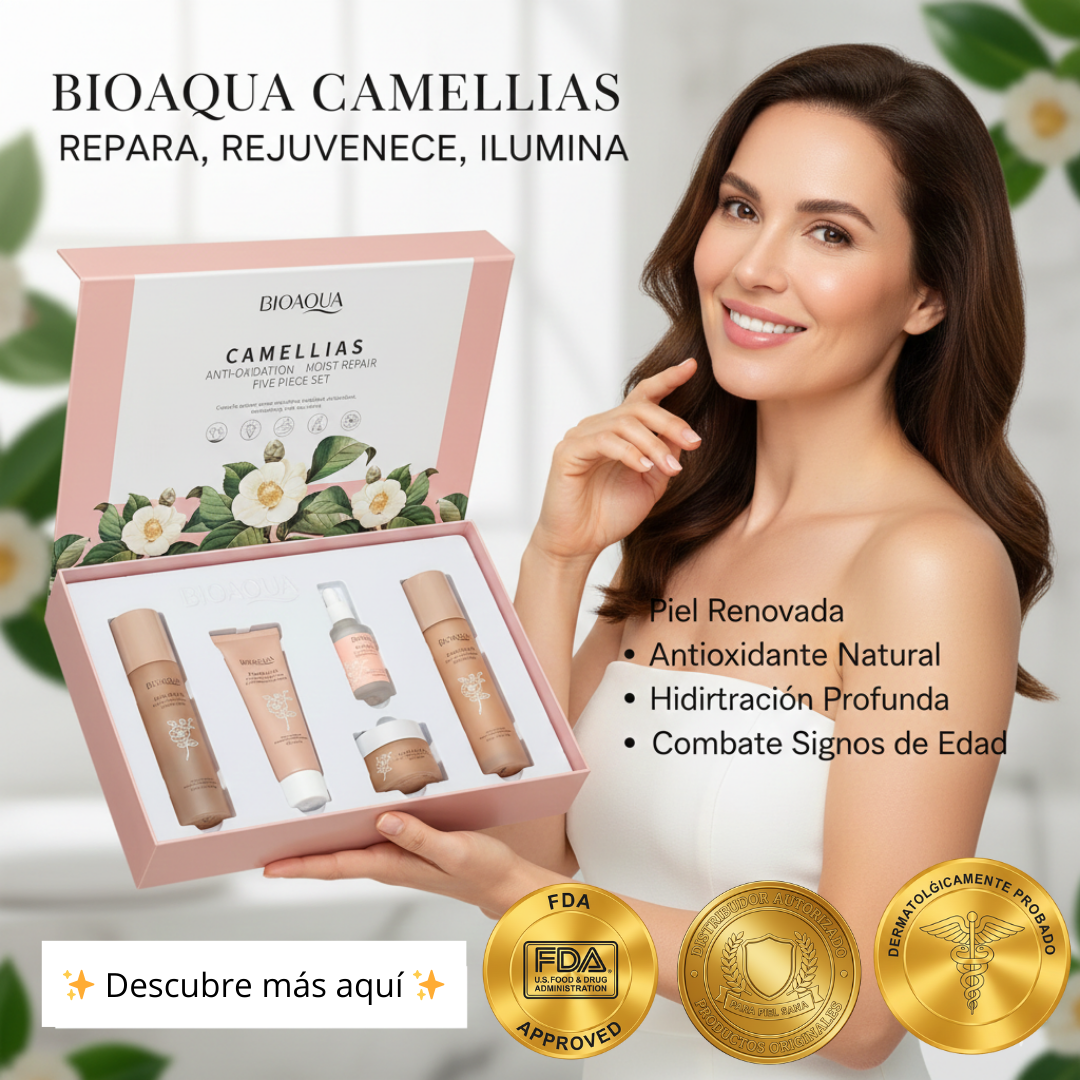 Kit de lujo facial Camellias Bioaqua