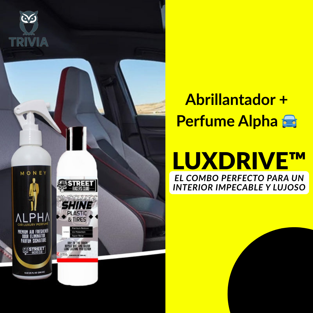LUXDRIVE™ Combo Perfume Autos + Abrillantador