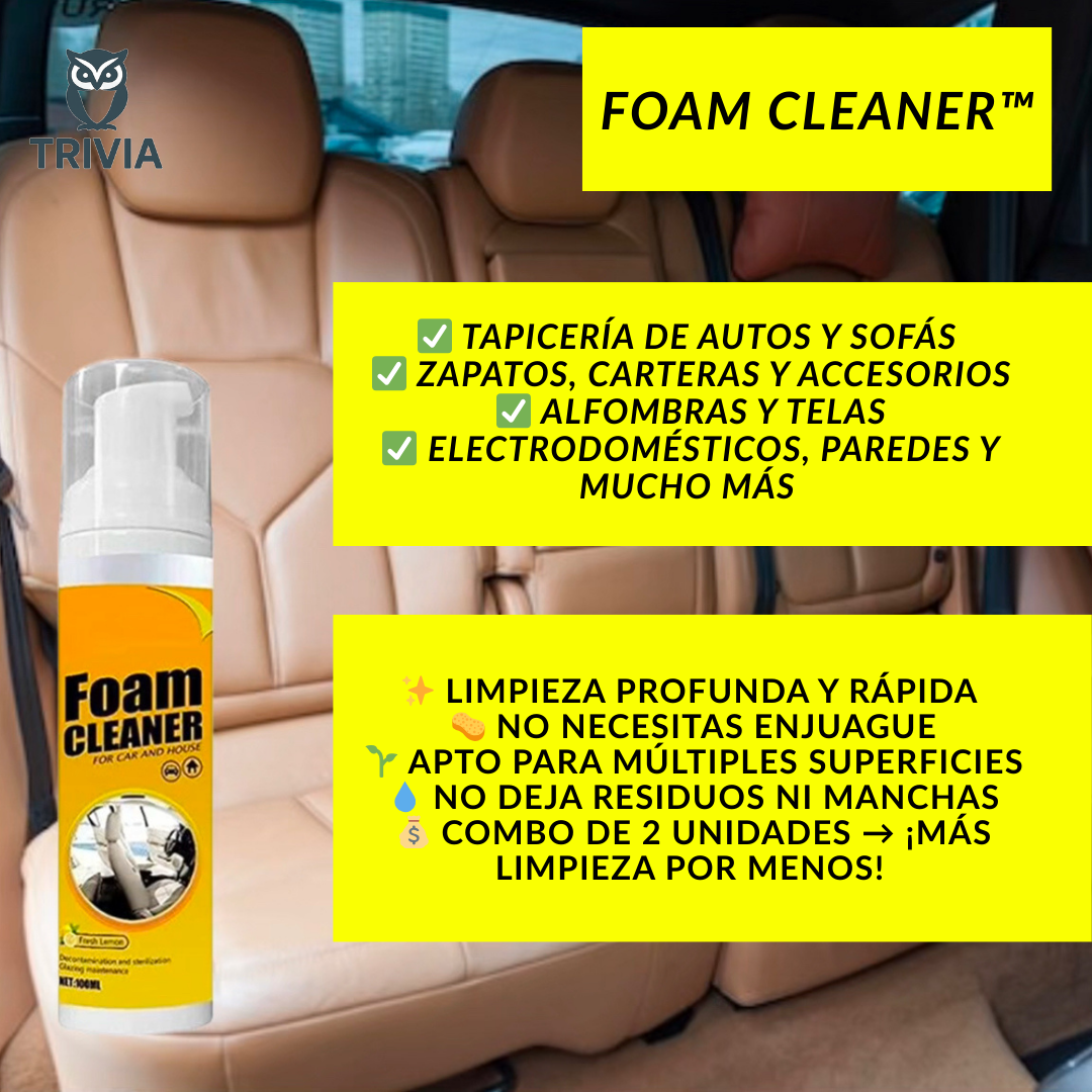 FOAM CLEANER™ Combo 2 x 1 Espuma Limpiadora.